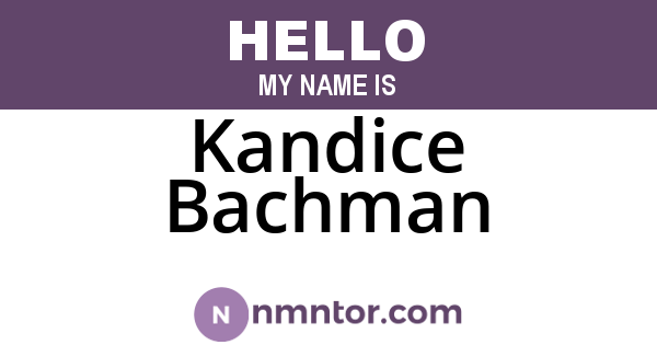 Kandice Bachman