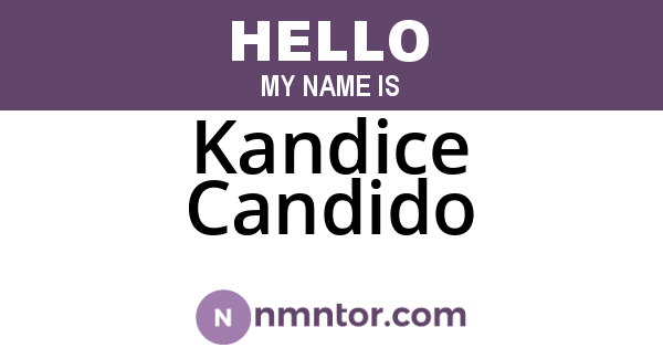 Kandice Candido