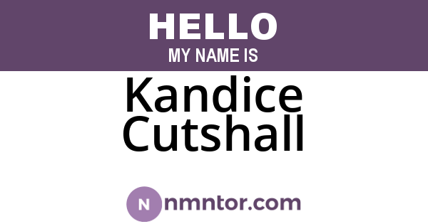 Kandice Cutshall