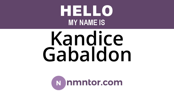 Kandice Gabaldon