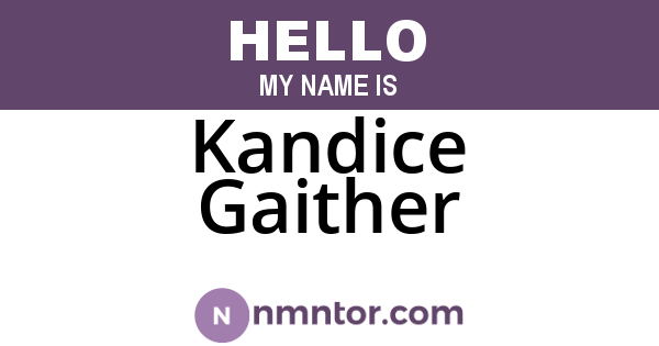 Kandice Gaither