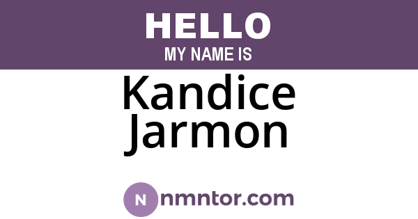 Kandice Jarmon