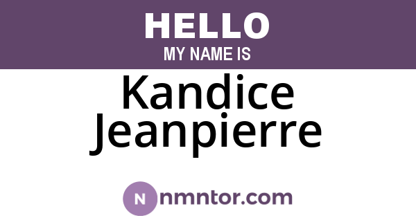 Kandice Jeanpierre