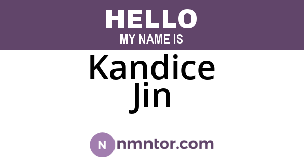 Kandice Jin