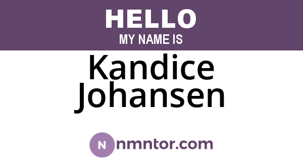 Kandice Johansen
