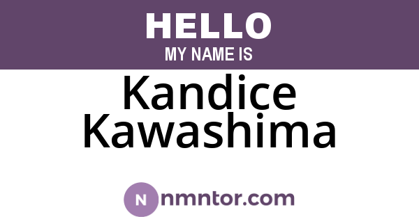 Kandice Kawashima