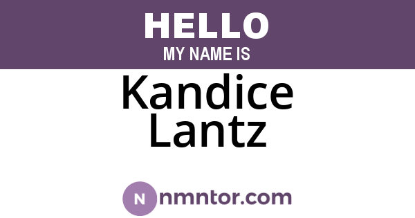 Kandice Lantz