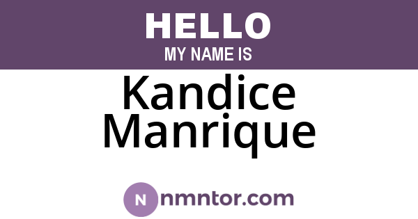 Kandice Manrique