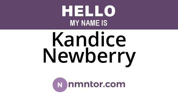 Kandice Newberry