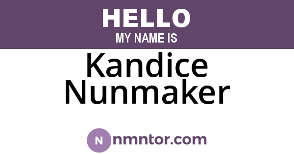 Kandice Nunmaker