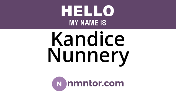 Kandice Nunnery
