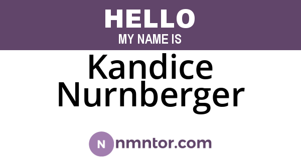 Kandice Nurnberger