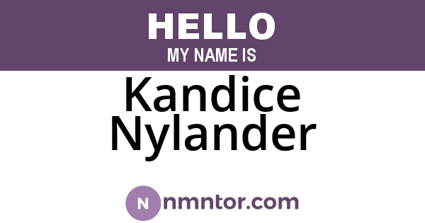 Kandice Nylander