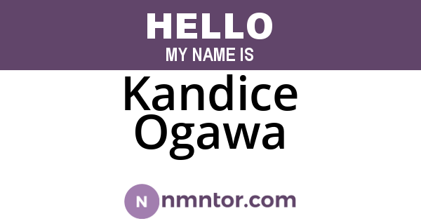 Kandice Ogawa