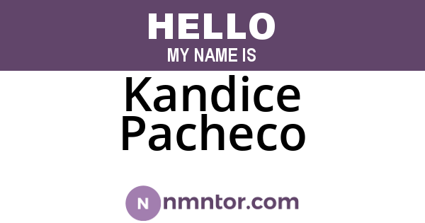 Kandice Pacheco