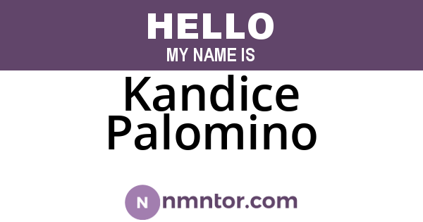 Kandice Palomino