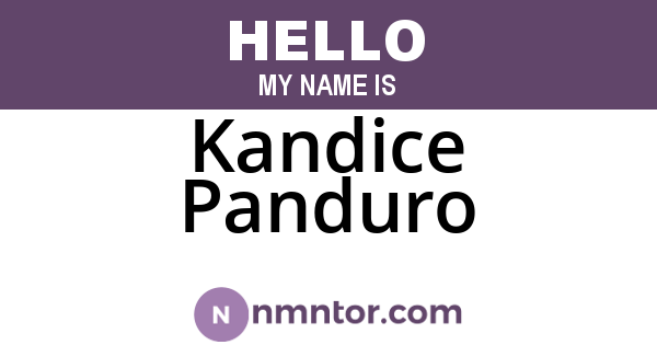 Kandice Panduro