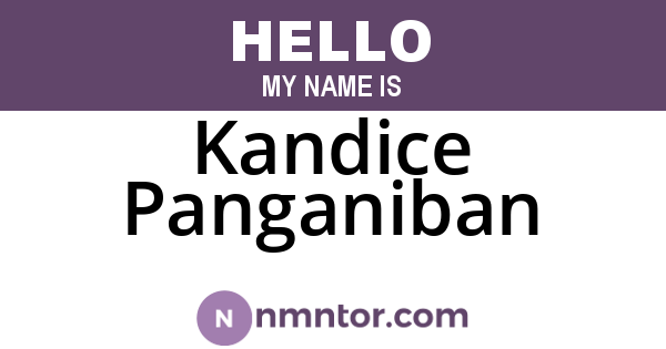 Kandice Panganiban