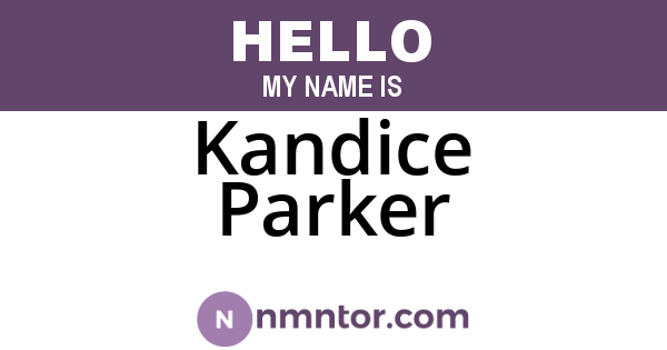 Kandice Parker