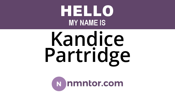 Kandice Partridge