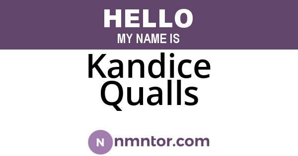 Kandice Qualls