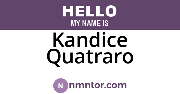 Kandice Quatraro