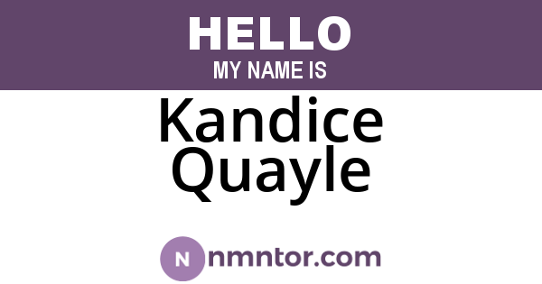Kandice Quayle