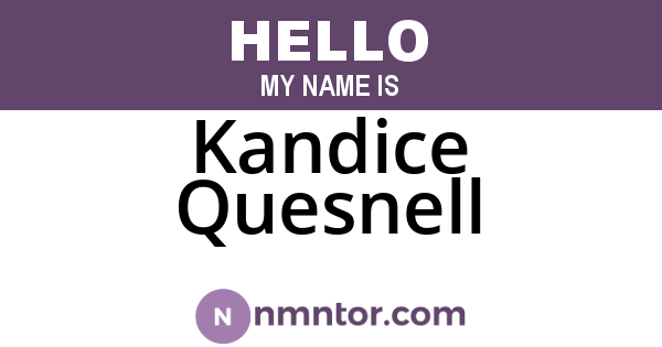Kandice Quesnell