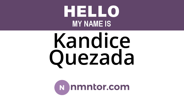 Kandice Quezada