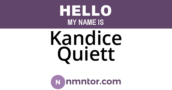 Kandice Quiett