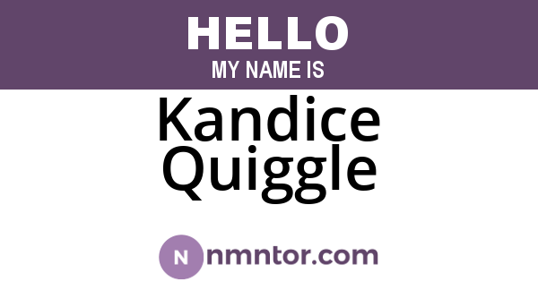 Kandice Quiggle