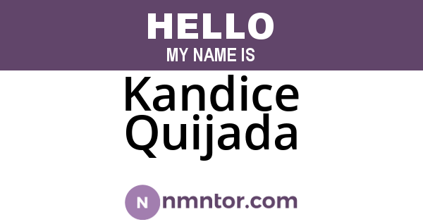 Kandice Quijada
