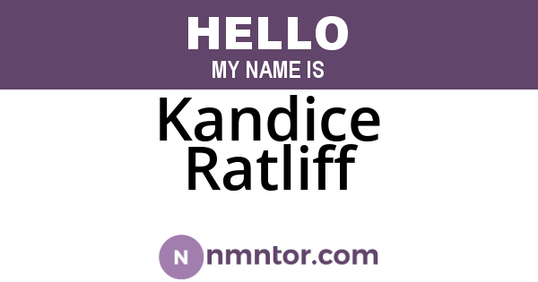 Kandice Ratliff