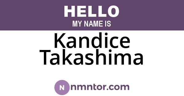 Kandice Takashima
