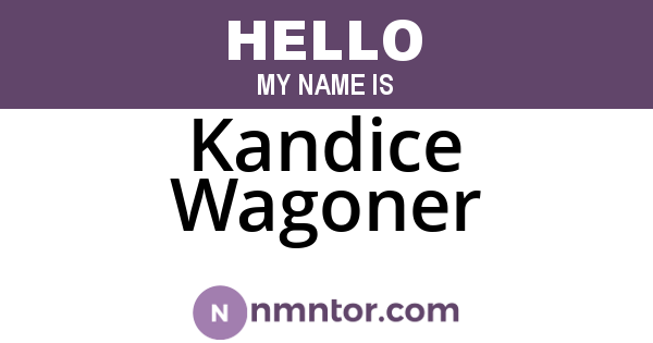 Kandice Wagoner