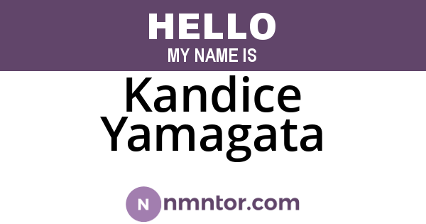 Kandice Yamagata