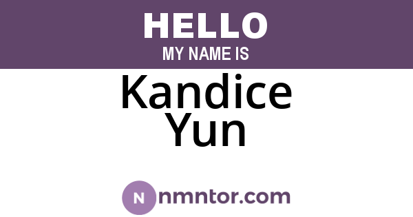 Kandice Yun
