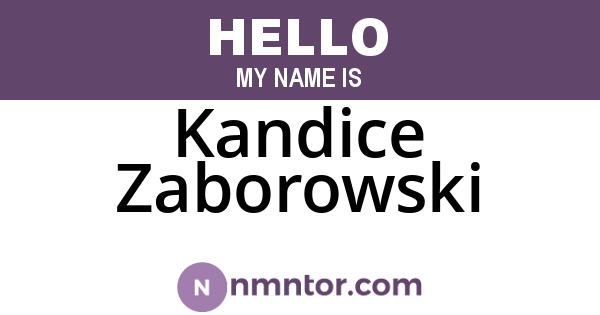 Kandice Zaborowski