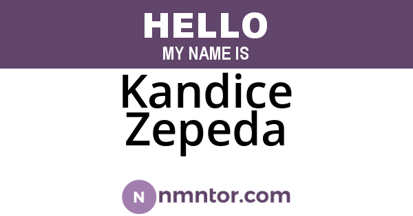 Kandice Zepeda