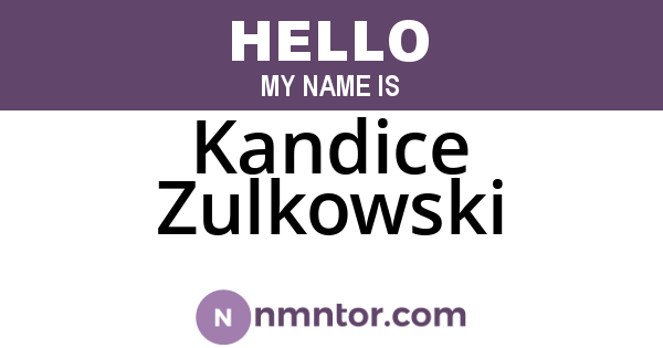 Kandice Zulkowski