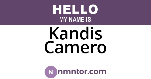 Kandis Camero