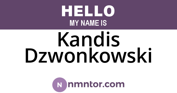 Kandis Dzwonkowski