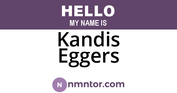 Kandis Eggers