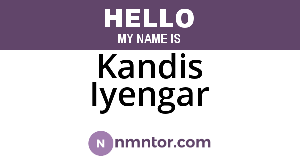 Kandis Iyengar