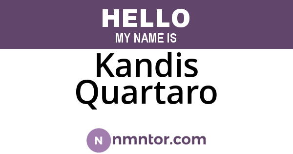 Kandis Quartaro