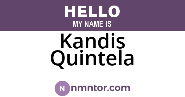 Kandis Quintela