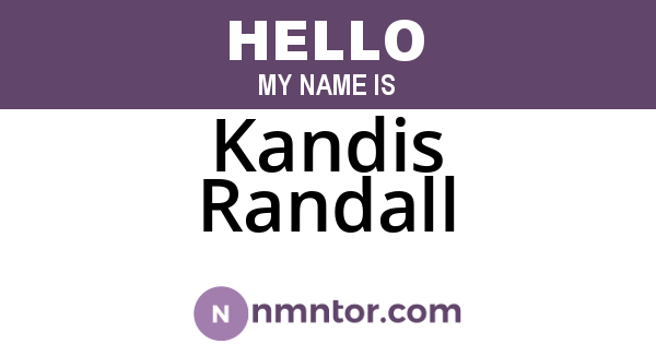 Kandis Randall