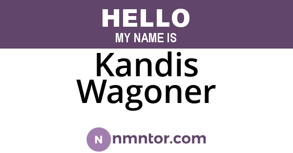 Kandis Wagoner