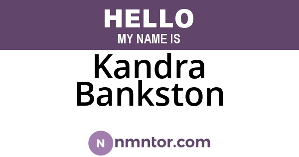 Kandra Bankston