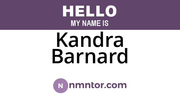 Kandra Barnard